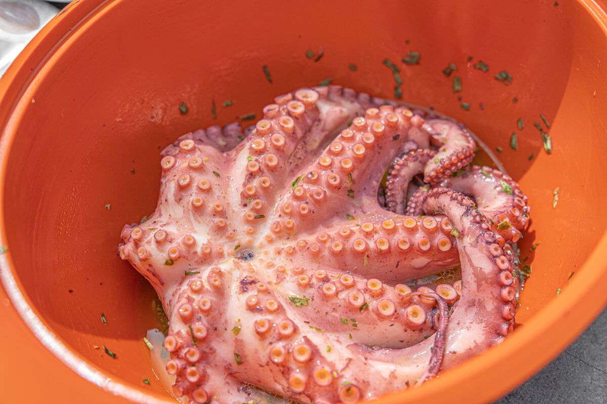 Oktopus vom Grill Rezept